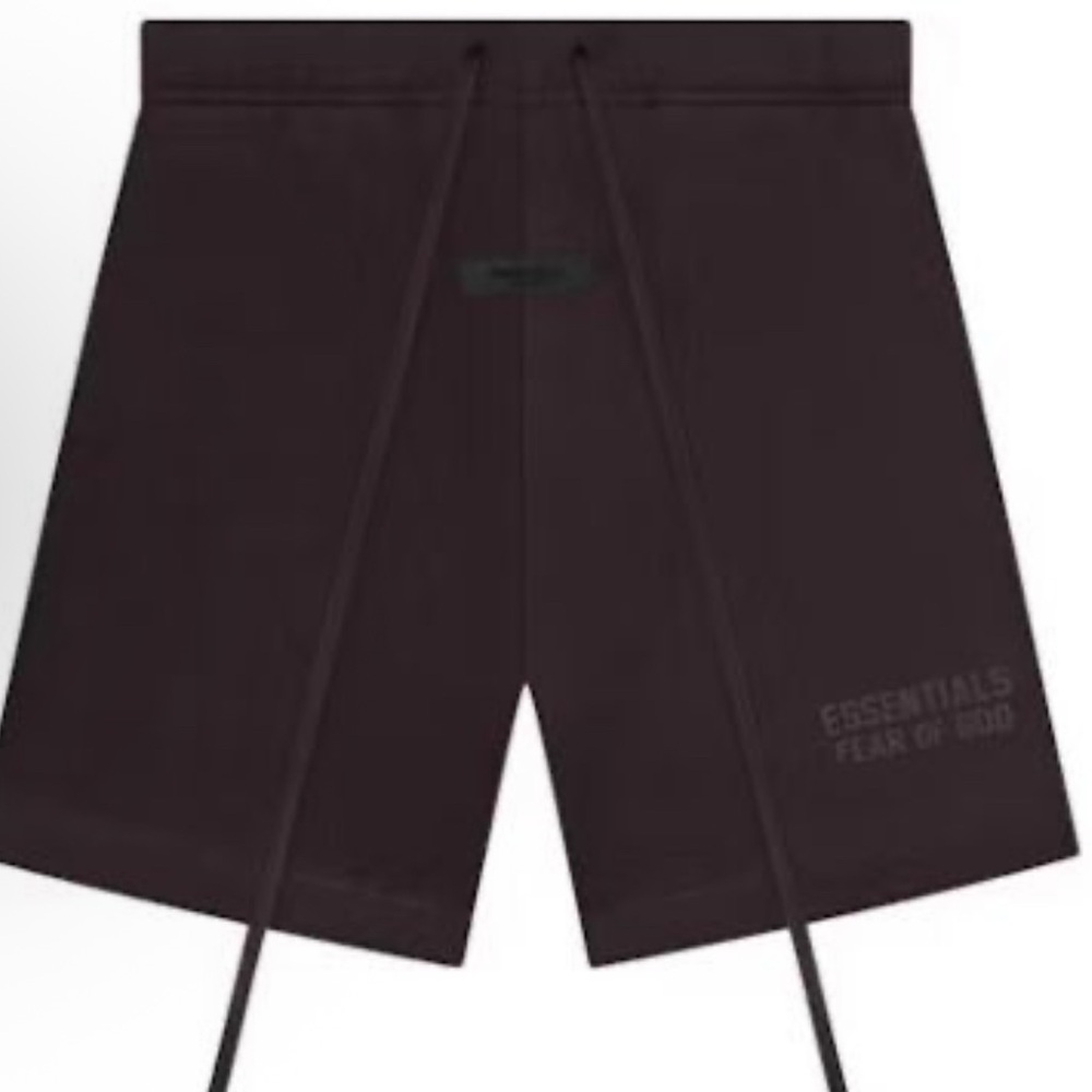 Essential Fear of god Men's Shorts Plum color